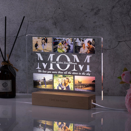 Mirth Luxe™ "LIGHT OF MY LIFE" - PERSONALIZED PHOTO NIGHT LAMP FOR MOTHER'S DAY